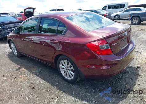 2012 Honda Civic Ex-L из США, поврежденный, VIN 2HGFB2F90CH542772